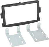 2-DIN paneel Dacia 2012- / Opel Vivaro (X82) 08/2014- / Renault Trafic (E82-F82) 09/2014- zwart