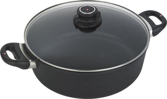 Karl Kruger Leipzig Aluguss Serie Multibreter, met Grill Cover en 1 paar handschoenen, 8 l, metaal, zwart, 38 x 26 x 30 cm
