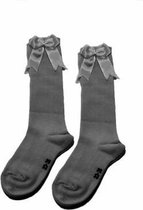 iN ControL Kniekousen - 2 pack SATIJNEN STRIK - GREY MELANGE MEDIUM 31/34