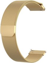 DrPhone Milanese Horlogeband Garmin Venu – 20mm – RVS – Goud