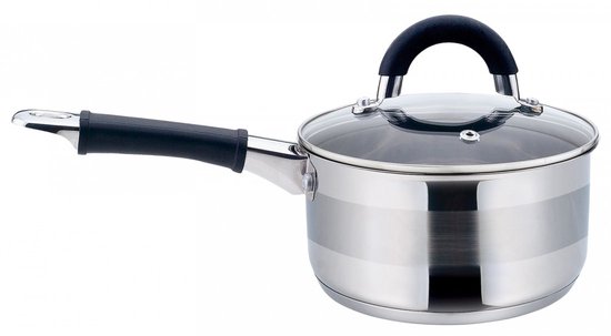 Kinghoff 1256 – steelpan met deksel – Ø18 cm