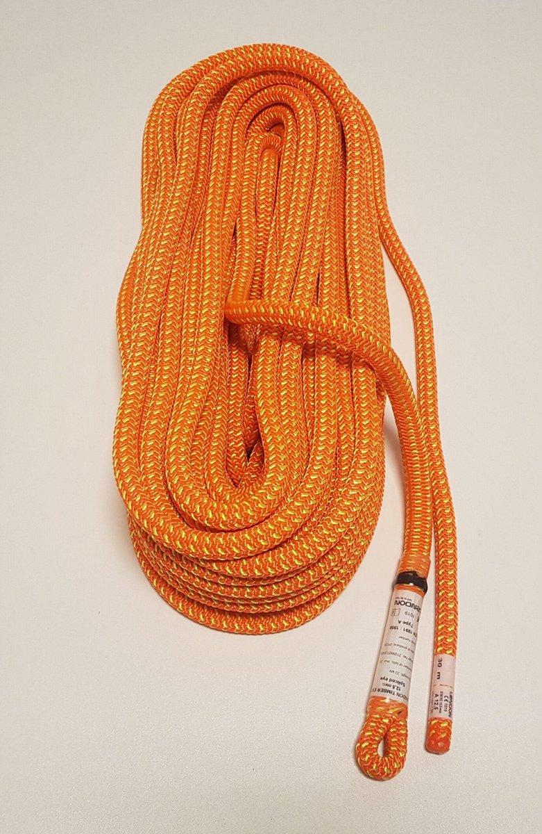 Tendon StaticTouw SECURE Ø11 mm, met 1 x aangenaaid oog op de uiteinde, rol 30m of 50m - rol 50 m