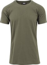 Pleat Raglan Tee olive