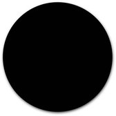 Ronde muursticker effen kleur - WallCatcher | 120 cm | Behangsticker Zwart wandcirkel