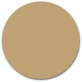 Ronde muursticker effen kleur - WallCatcher | 100 cm | Behangsticker Donker Beige wandcirkel