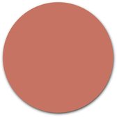 Ronde muursticker effen kleur - WallCatcher | 80 cm | Behangsticker Donker Nude Pink wandcirkel