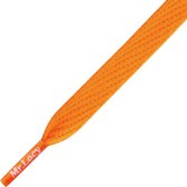 Mr. Lacy - schoenveters - Flatties Plat - Bright Orange – 130 x1 cm