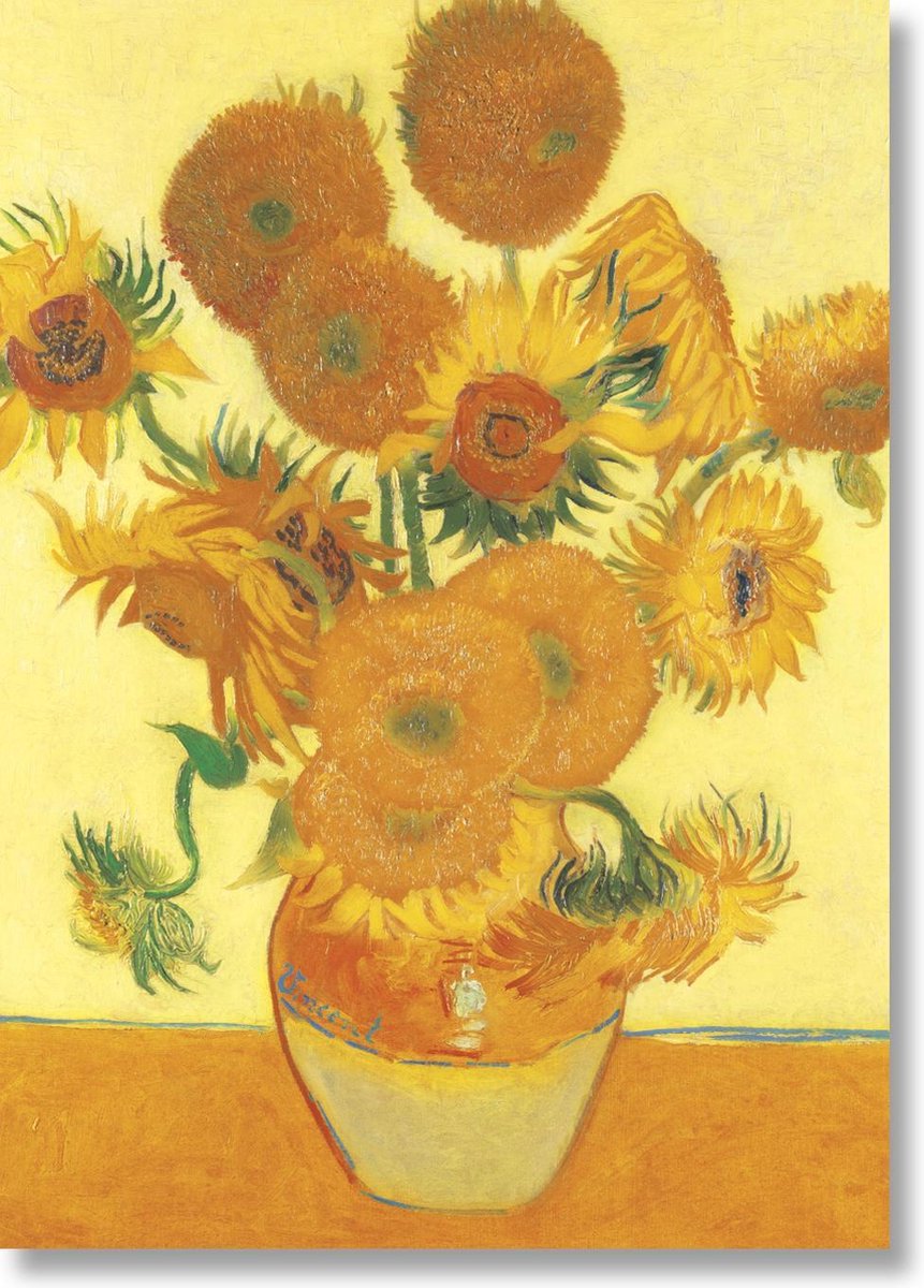 Lanzfeld (museumwebshop.com) Poster, 50x70, Zonnebloemen, Van Gogh oranje