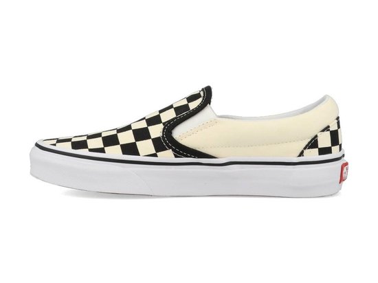 wet De schuld geven Huis Vans Checkerboard Classic Slip-On Sneaker - Black / Off White - Maat 38 |  bol.com