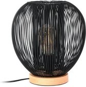 THE HOME DECO LIGHT Vloerlamp LA12048 Bal met draad - Zwart M4