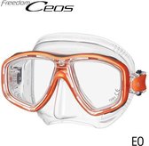 TUSA Snorkelmasker Duikbril Ceos - M-212-EO - transparant/oranje