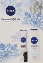 Nivea Care and Hydrate Gift Set 2 pièces crème douche et déodorant invisible