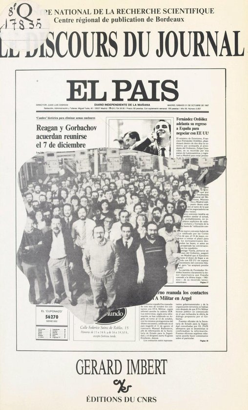 Le discours du journal : «El Pais» - cover