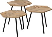 Salontafel set -(Incl LW 3D Klok)  Coffee Table- Koffietafel- Woonkamer tafel
