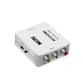 NÖRDIC SGM-103 Video omzetter, AV naar HDMI omzetter, 3x RCA aansluitingen, 720p / 1080p, Wit
