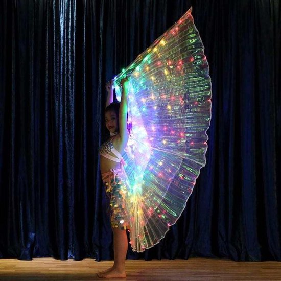 tobben Sympathiek Doorlaatbaarheid Vlinder mantel licht- Dans- 172 lichtjes- Kinderen- Kids- Kindermaat-Dance  Cloak-... | bol.com