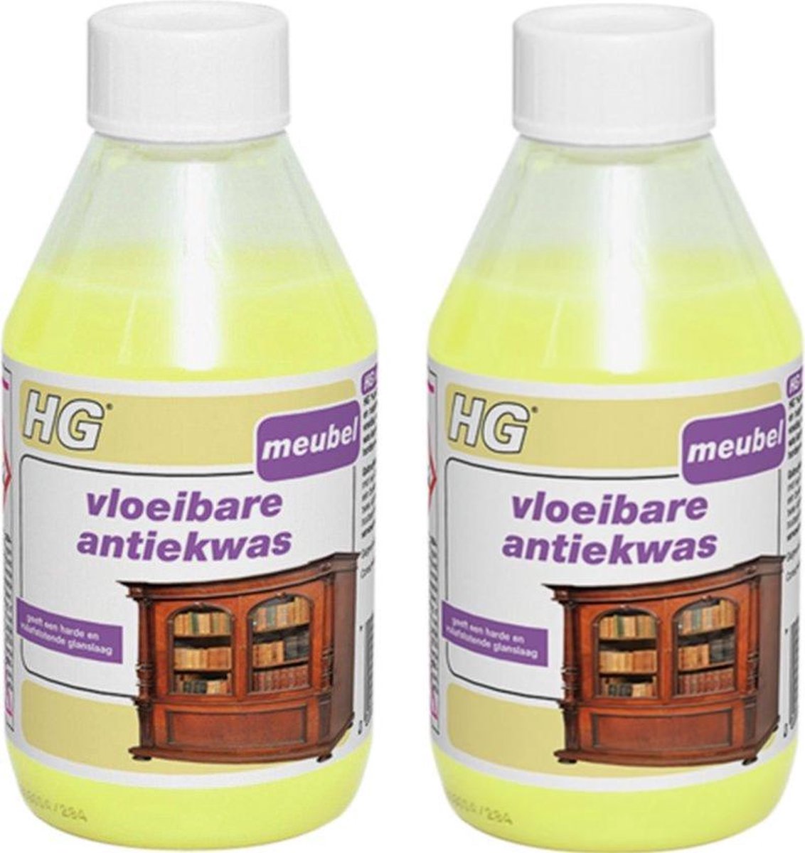 HG onderhoud hout vloeibare antiekwas geel Voedende bescherming voor  antieke meubels -... | bol.com