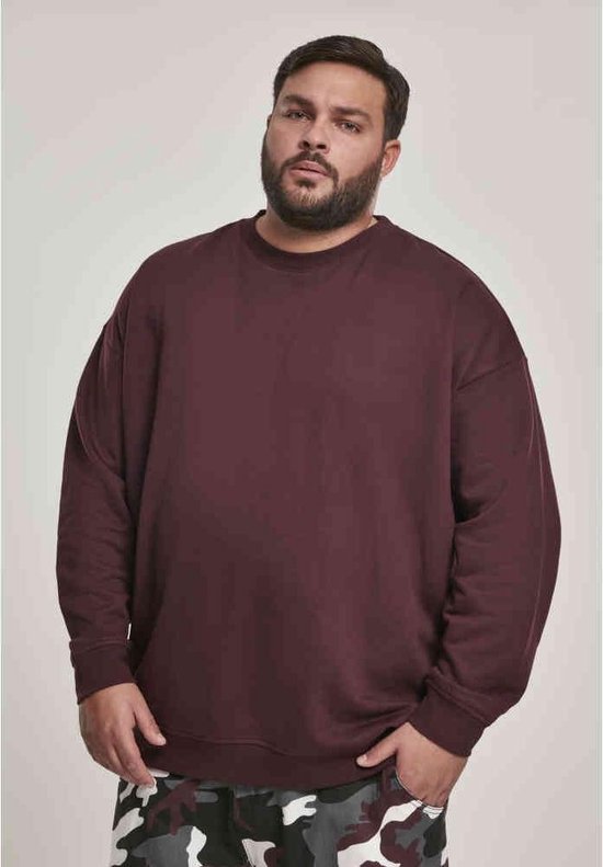 Urban Classics - Sweat Crewneck sweater/trui - 5XL - Bordeaux rood