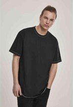 Urban Classics Heren Tshirt -M- Heavy Oversized Contrast Stitch Zwart