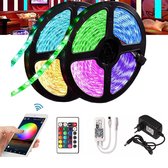 DW4Trading® LED strip RGB 5 m WiFi + iR module (incl batterij) + 12V adapter