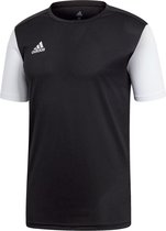 adidas Estro 19  Sportshirt - Maat 152  - Jongens - zwart/wit