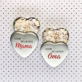 2 Gevulde Snoepblikjes | Moederdag Cadeau | Cadeau Voor Moeder | Mama | Moeder | Voor De Liefste Mama | Voor De Liefste Oma | Oma | Cadeau Voor Oma | Verjaardag Moeder | Verjaardag
