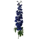 Viv! Home Luxuries Ridderspoor extra groot - zijden bloem - donker blauw - topkwaliteit