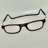 Magnetische leesbril - gevlamd - sterkte +3,50