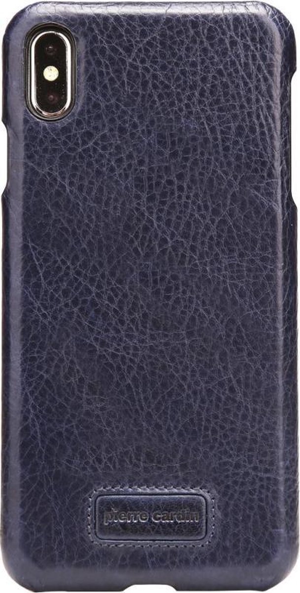 Lederen cover voor iPhone XS MAX 6.5 inch- Blauw - Pierre Cardin