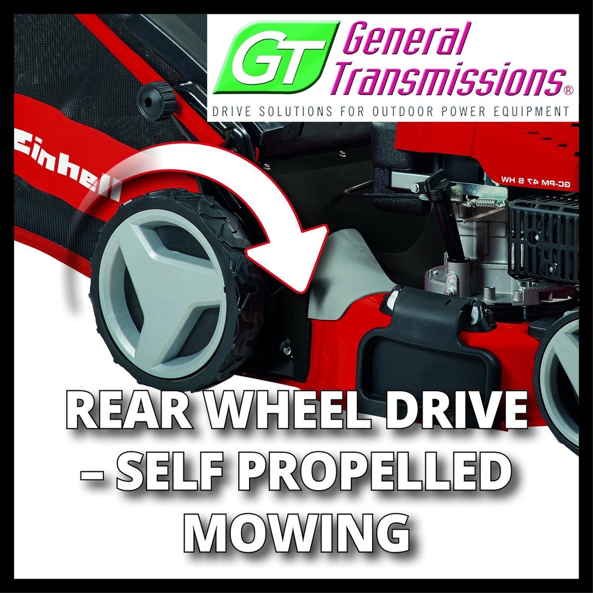Einhell Benzine Grasmaaier GC-PM 56/2 S HW - 173 cm³ thumbnail 3