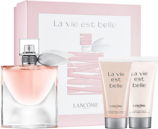 Lancôme La Vie Est Belle Geschenkset - 50ml Eau de Parfum + Bodylotion + Showergel set - Lancôme