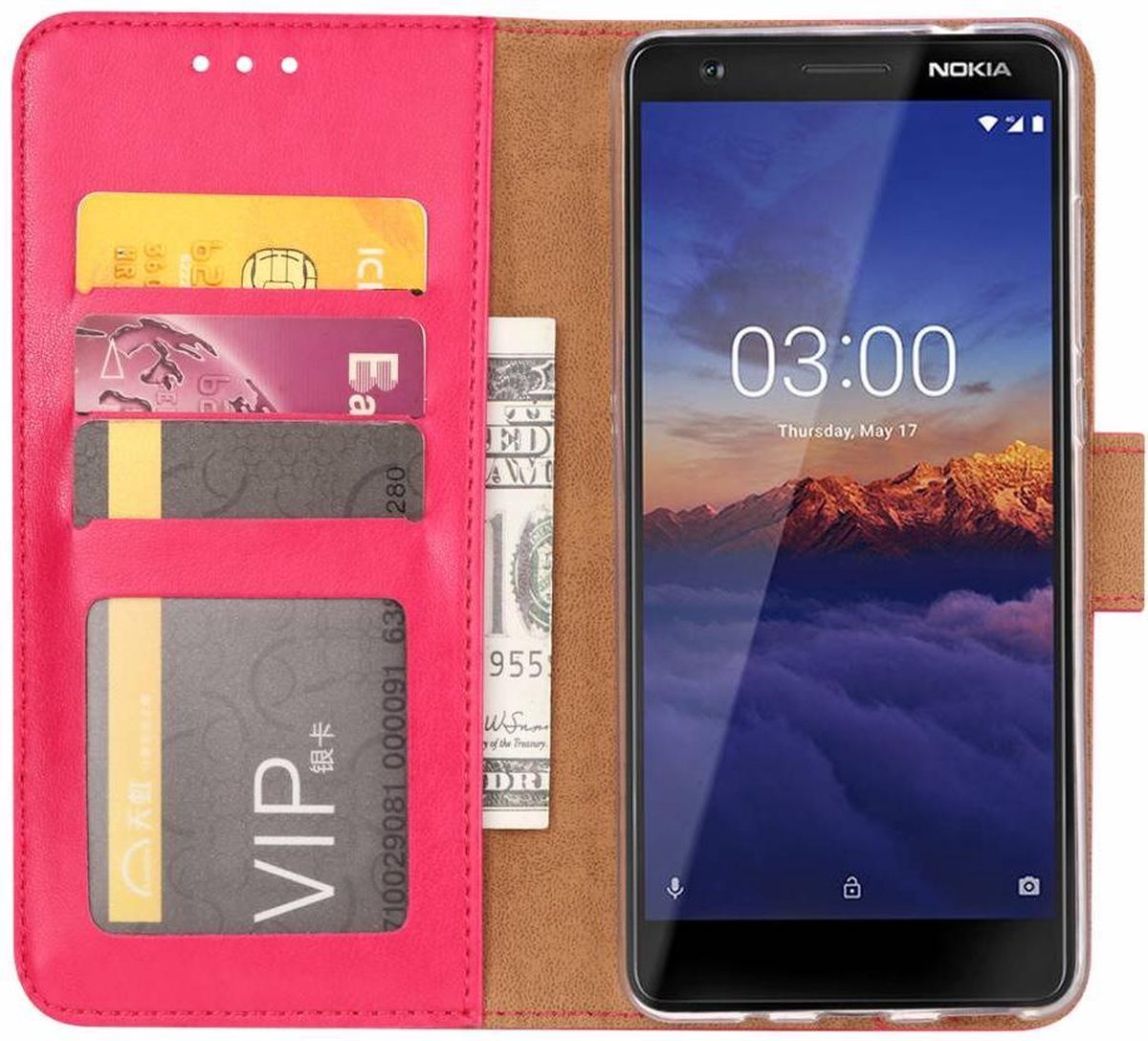 Nokia 2.2 - Bookcase Roze - portemonee hoesje