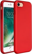 HB Hoesje Geschikt voor Apple iPhone SE (2020) Rood - Siliconen Back Cover