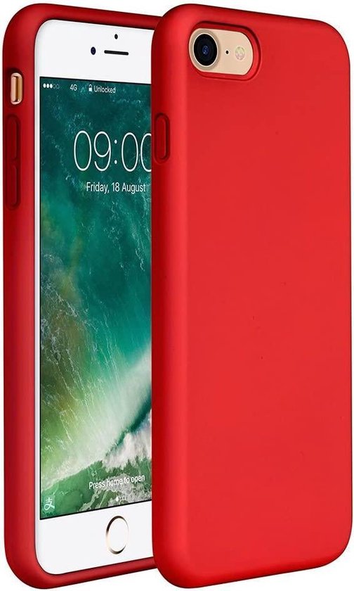 HB Hoesje voor Apple iPhone Rood Siliconen Back Cover | bol.com