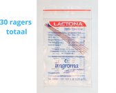 Lactona Interdentaal Ragers - X-Small 31mm - Rood - 6 gripzak x 5 stuks - Voordeelpakket