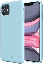 HappyCase Apple iPhone 11 Hoesje Siliconen Back Cover Licht Blauw