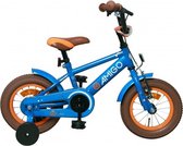 Kinderfiets - Sports - 12 inch - Voor jongens - Met terugtraprem - Zijwieltjes - Blauw