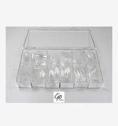 Nageltips Set - 500 Stuks Transparant / Clear in Stevige Tipbox - Tips voor Acryl Nagels & Gelnagels - Hoge Kwaliteit - Professionele Markt