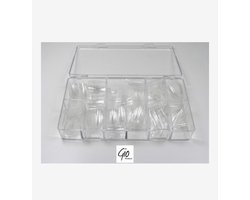 Nageltips Set - 500 Stuks Transparant / Clear in Stevige Tipbox - Tips voor Acryl Nagels & Gelnagels - Hoge Kwaliteit - Professionele Markt