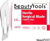 BeautyTools Pedicure Scalpelmesjes - Bistouri Mesjes Nr. 22 (100 Stuks) - Pedicure Mesjes - Individueel en Steriel Verpakt (BP-0706)