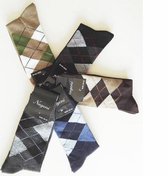 5 Pack geruite herensokken diverse kleuren ( 31125 )