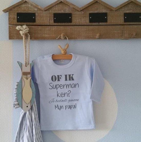 shirt  baby met tekst eerste vaderdag papa