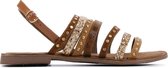 Lina Locchi Vrouwen Leren    Sandalen / Damesschoenen Milena - Bruin - Maat 36