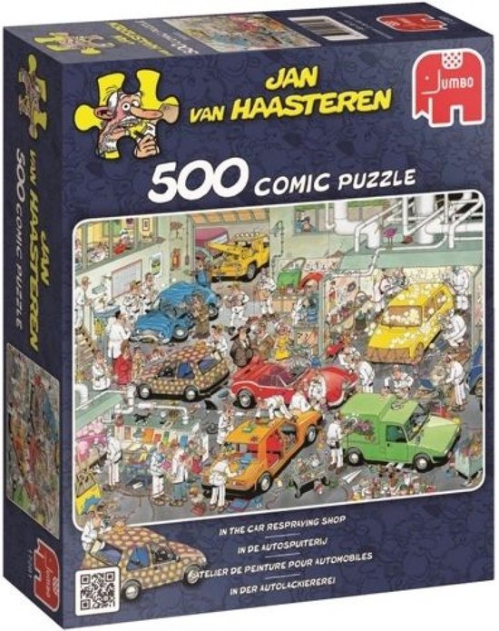 Jan van Haasteren In De Autospuiterij puzzel - 500 stukjes - Jan van Haasteren