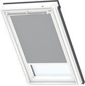 VELUX Origineel Verduisterend Rolgordijn (DKL) Wit Kozijn, PK04, Grey