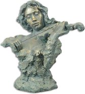 MadDeco - Beeldje - buste - violiste - jazz - band - viool - 60cm