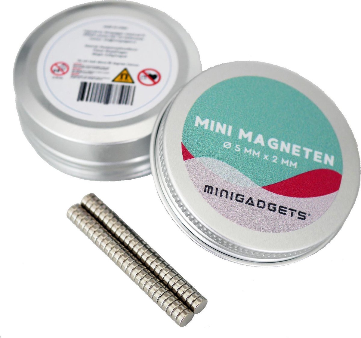 Super sterke magneten - 5 x 2 mm (50-stuks) - Rond - Neodymium - Koelkast magneten - Whiteboard magneten - Klein - Ronde - 5x2mm — afbeelding 4
