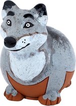 Wolf tuindecoratie handgemaakt winterhard keramiek uit Litouwen