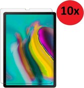 Geschikt voor Samsung Galaxy Tab S5e (T720/ T725) 10x Tempered Glass / Glazen screenprotector 2.5D 9H (10 stuks) Pearlycase