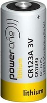 CR123A PowerOne - 3V Lithium batterij